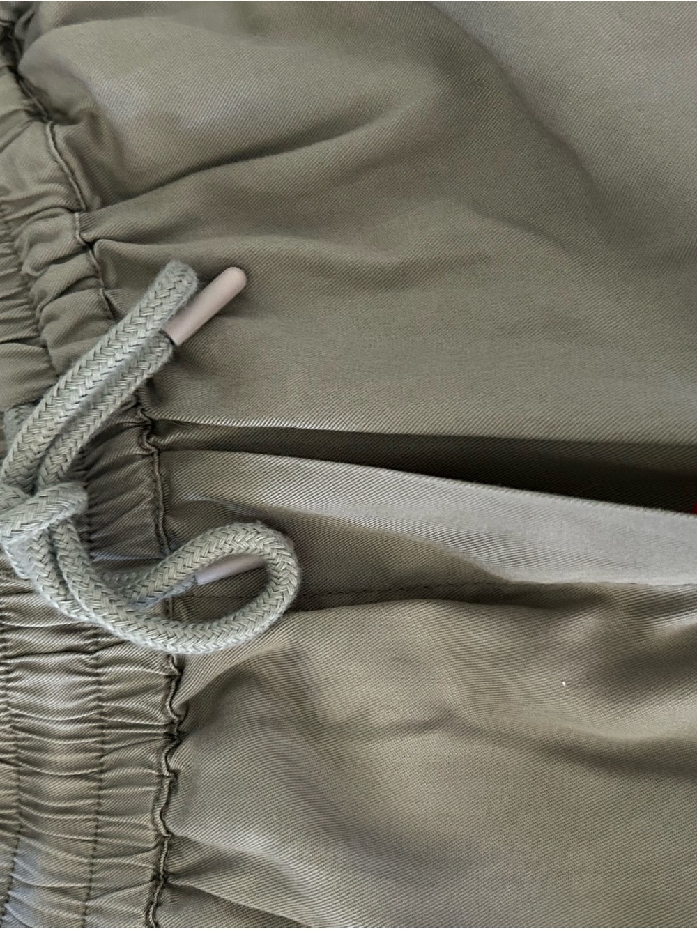 Quince Comfortable Drawstring Pants in sage green - Picture 2 of 8